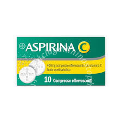 Aspirina 400 mg compresse effervescenti con vitamina c  400 mg compresse effervescenti con vitamina c 10 compresse 